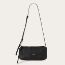 Marianne Bag M, black lizard
